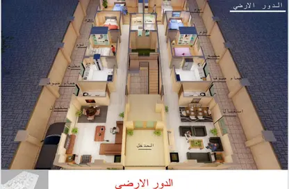 شقة - 3 غرف نوم - 2 حمامات للبيع في الحي السادس والعشرون - الحي الإسباني - مدينة العاشر من رمضان - الشرقية
