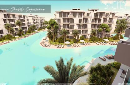 Chalet - 2 Bedrooms - 2 Bathrooms for sale in South Med - Qesm Ad Dabaah - North Coast