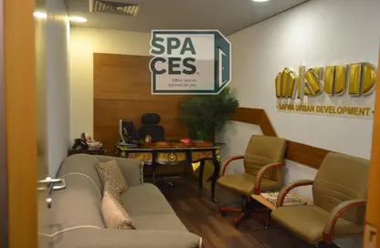 Office Space - Studio - 1 Bathroom for rent in Bank Center Street - South Teseen St. - The 5th Settlement - New Cairo City - Cairo