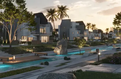 Twin House - 4 Bedrooms - 4 Bathrooms for sale in Rivers - New Zayed City - Sheikh Zayed City - Giza