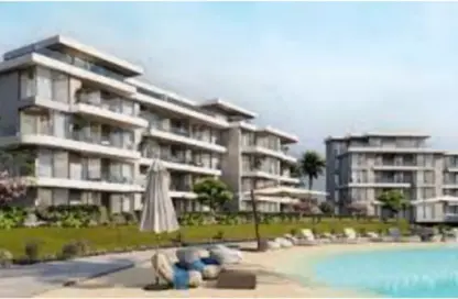 Chalet - 2 Bedrooms - 2 Bathrooms for sale in Ramla Lakeside - Qesm Ad Dabaah - North Coast