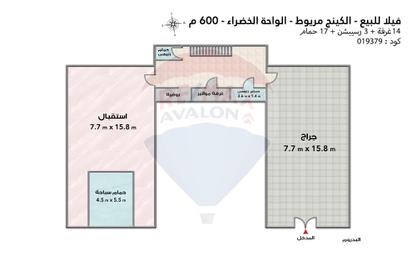 فيلا - 8 غرف نوم - 8 حمامات للبيع في كينج مريوط - حي العامرية - الاسكندرية