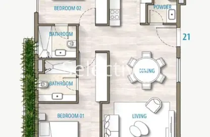 شاليه - 2 غرف نوم - 3 حمامات للبيع في ساوث ميد - قسم الضبعة - الساحل الشمالي