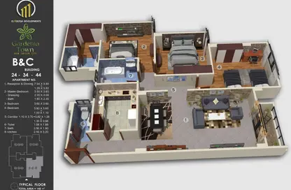 Apartment - 3 Bedrooms - 3 Bathrooms for sale in New Obour City - Qalyubia