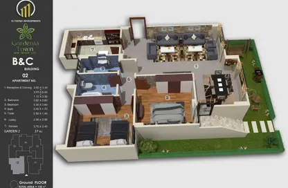 Apartment - 2 Bedrooms - 2 Bathrooms for sale in Bait Alwatan - New Obour City - Qalyubia