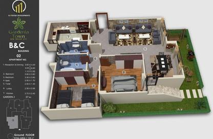 Apartment - 2 Bedrooms - 2 Bathrooms for sale in Bait Alwatan - New Obour City - Qalyubia