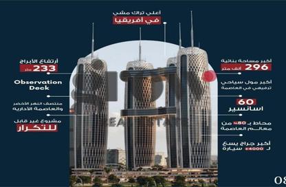 شقق فندقية - استوديو - 1 حمام للبيع في تايكون تاور - منطقة الداون تاون - العاصمة الإدارية الجديدة - القاهرة