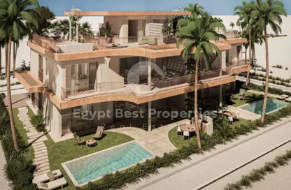 Chalet - 2 Bedrooms - 2 Bathrooms for sale in Ramla Lakeside - Qesm Ad Dabaah - North Coast