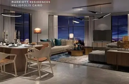 Apartment - 1 Bedroom - 1 Bathroom for sale in Marriott Residence Heliopolis - Almazah - Heliopolis - Masr El Gedida - Cairo