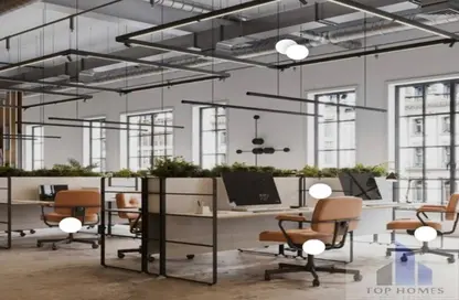 Office Space - Studio - 1 Bathroom for rent in Bank Center Street - South Teseen St. - The 5th Settlement - New Cairo City - Cairo