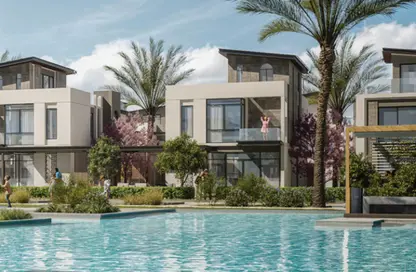 Townhouse - 4 Bedrooms - 4 Bathrooms for sale in Green Belt Gate 6 Road - Green Belt - 6 October City - Giza