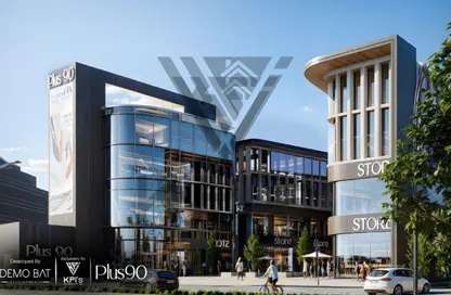 Office Space - Studio - 1 Bathroom for sale in Plus 90 Mall - North Teseen St. - The 5th Settlement - New Cairo City - Cairo