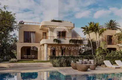 Chalet - 2 Bedrooms - 2 Bathrooms for sale in Ramla Lakeside - Qesm Ad Dabaah - North Coast