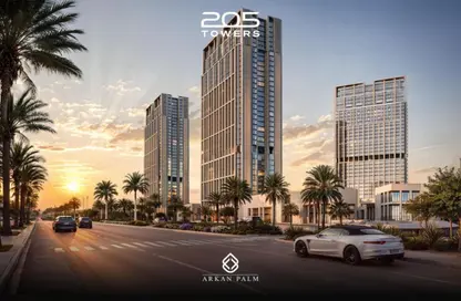 شقة - غرفة نوم - 1 حمام للبيع في 205 اركان بالم - كمبوندات الشيخ زايد - الشيخ زايد - الجيزة