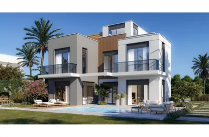 فيلا - 4 غرف نوم - 4 حمامات للبيع في ليك ويست 3 - كمبوندات الشيخ زايد - الشيخ زايد - الجيزة