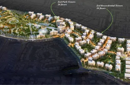 Apartment - 2 Bedrooms - 3 Bathrooms for sale in Zed Towers - Sheikh Zayed Compounds - Sheikh Zayed City - Giza