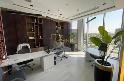 Office Space - Studio - 2 Bathrooms for rent in Cairo Festival City - North Investors Area - New Cairo City - Cairo