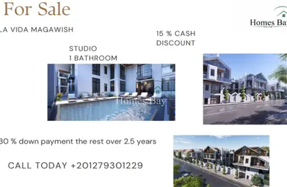 Apartment - Studio - 1 Bathroom for sale in Magawish Resort - Hurghada Resorts - Hurghada - Red Sea