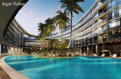 شقق فندقية - غرفة نوم - 1 حمام للبيع في فيفث سكوير - التجمع الخامس - مدينة القاهرة الجديدة - القاهرة