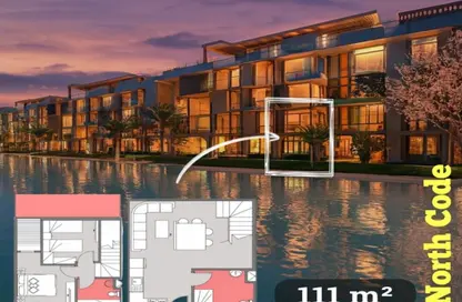 شاليه - 2 غرف نوم - 2 حمامات للبيع في نورث كود - العلمين - الساحل الشمالي