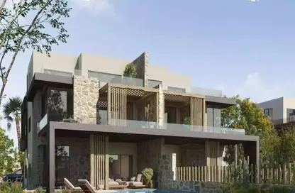 Chalet - 2 Bedrooms - 2 Bathrooms for sale in Ramla Lakeside - Qesm Ad Dabaah - North Coast