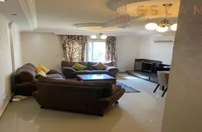 Apartment - 2 Bedrooms - 1 Bathroom for rent in Abou Hanifa Al Noaman St. - Rehab City First Phase - Al Rehab - New Cairo City - Cairo