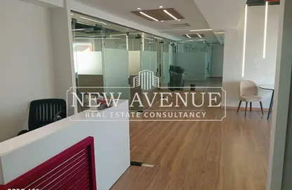 Office Space - Studio - 2 Bathrooms for rent in Concord Plaza - South Investors Area - New Cairo City - Cairo