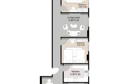 Apartment - 4 Bedrooms - 2 Bathrooms for sale in Al Andalus El Gedida - Al Andalus District - New Cairo City - Cairo
