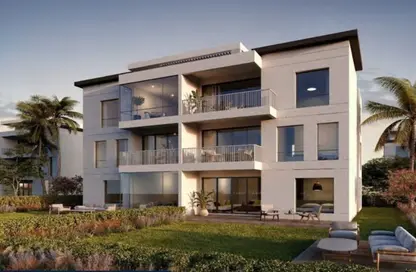 Chalet - 2 Bedrooms - 2 Bathrooms for sale in Ramla Lakeside - Qesm Ad Dabaah - North Coast