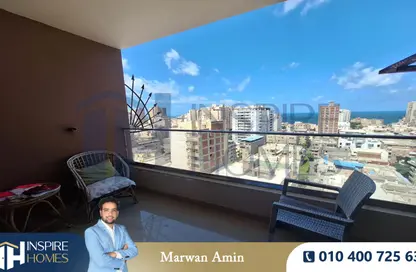 شقة - 3 غرف نوم - 2 حمامات للايجار في سابا باشا - حي شرق - الاسكندرية