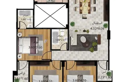 Apartment - 3 Bedrooms - 2 Bathrooms for sale in Al Andalus District - New Cairo City - Cairo