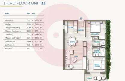 Chalet - 2 Bedrooms - 2 Bathrooms for sale in South Med - Qesm Ad Dabaah - North Coast