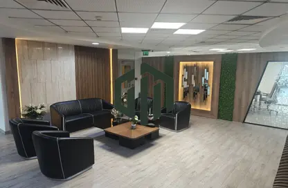 Office Space - Studio - 3 Bathrooms for rent in Bank Center Street - South Teseen St. - The 5th Settlement - New Cairo City - Cairo