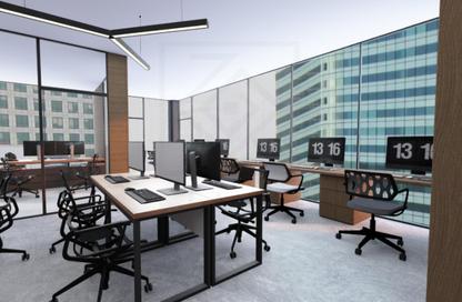 Office Space - Studio - 1 Bathroom for sale in City Walk Strip - Waslet Dahshur Road - Sheikh Zayed City - Giza