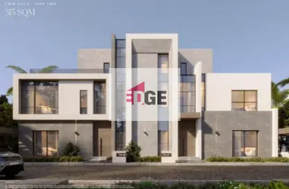 Twin House - 4 Bedrooms - 3 Bathrooms for sale in Saada Compound - New Cairo City - Cairo