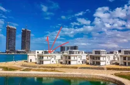 Townhouse - 3 Bedrooms - 4 Bathrooms for sale in Mazarine - New Alamein City - Al Alamein - North Coast