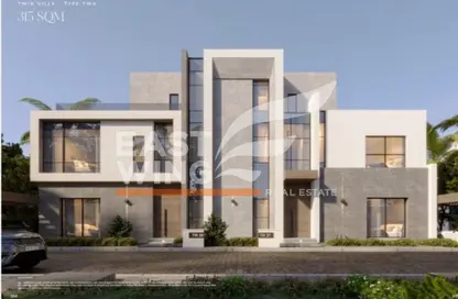 Twin House - 3 Bedrooms - 3 Bathrooms for sale in Saada Compound - New Cairo City - Cairo