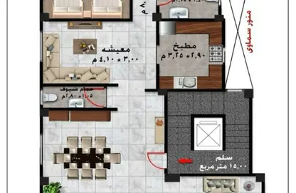 Apartment - 3 Bedrooms - 3 Bathrooms for sale in El Koronfel - The 5th Settlement - New Cairo City - Cairo