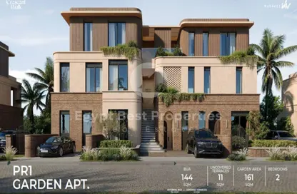 Apartment - 2 Bedrooms - 2 Bathrooms for sale in Crescent Walk - 5th Settlement Compounds - The 5th Settlement - New Cairo City - Cairo