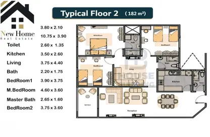 Apartment - 4 Bedrooms - 3 Bathrooms for sale in Bait Alwatan - The 5th Settlement - New Cairo City - Cairo