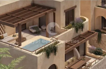 منزل مزدوج - 3 غرف نوم - 3 حمامات للبيع في رملة ليك سايد - قسم الضبعة - الساحل الشمالي