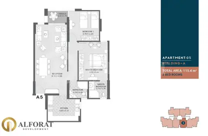 Apartment - 2 Bedrooms - 2 Bathrooms for sale in Vee Sawari - Waterfront - Sawary - Alexandria Compounds - Alexandria