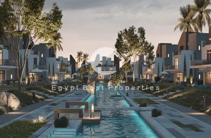 Twin House - 3 Bedrooms - 4 Bathrooms for sale in Rivers - New Zayed City - Sheikh Zayed City - Giza