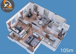 Apartment - 2 bedrooms - 2 bathrooms for للبيع in Mecca St. - Zahraa El Maadi - Hay El Maadi - Cairo