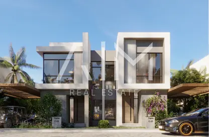 Twin House - 3 Bedrooms - 4 Bathrooms for sale in Azha North - Ras Al Hekma - North Coast