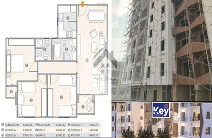 Apartment - 3 Bedrooms - 2 Bathrooms for sale in The key - Al Hadaba Al Wosta - Mokattam - Cairo