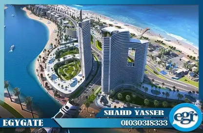 شقة - 1 حمام للبيع في ذا جيت تاورز - مدينة العلمين الجديدة - العلمين - الساحل الشمالي