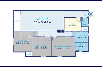 شقة - 3 غرف نوم - 3 حمامات للبيع في مروج - سموحة - حي شرق - الاسكندرية شقة - 3 غرف نوم - 3 حمامات للبيع في مروج - سموحة - حي شرق - الاسكندرية