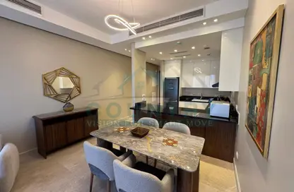 Apartment - 1 Bedroom - 2 Bathrooms for rent in Aljazi Marriott Residences - Mohamed Naguib Axis - North Investors Area - New Cairo City - Cairo