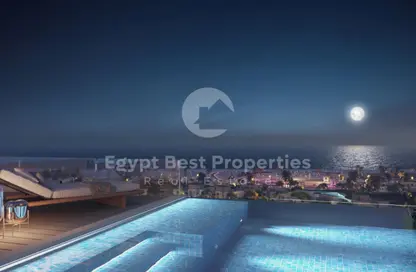 (بنتهاوس  (روف - غرفة نوم - 3 حمامات للبيع في هاسيندا ويست - راس الحكمة - الساحل الشمالي